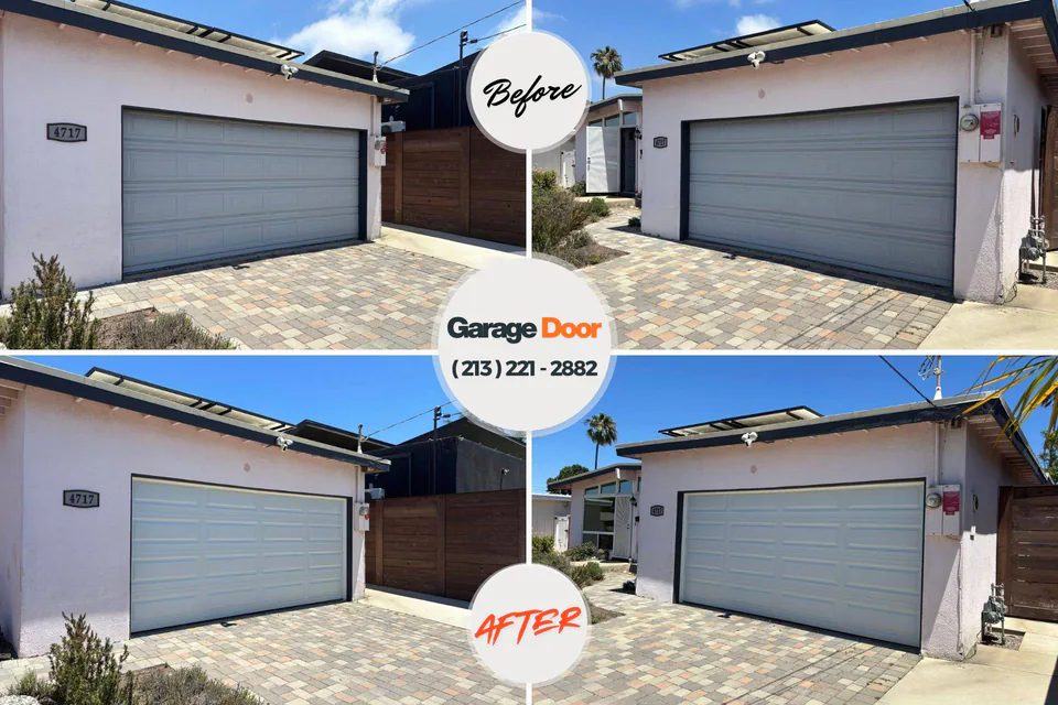 Before and after: garage door repair Union Hill-Novelty Hill, WA